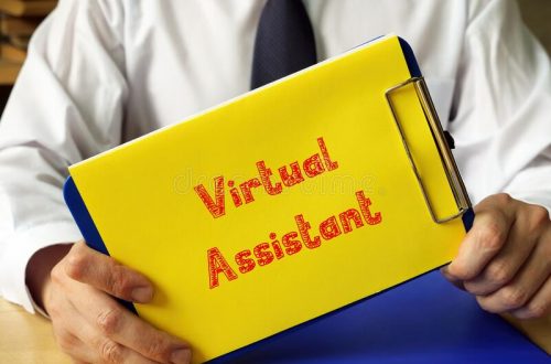 virtual-assistant-sign-page-203761449